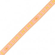 Schmuckband mit Text "Sunshine" Yellow-pink